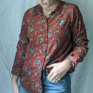 Anthropologie Long Sleeve Flannel